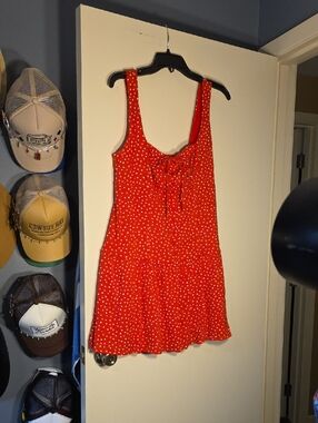 wild fable Red Star-Print Knit Dress